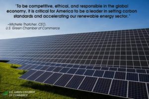 Michelle Thatcher quote on America setting carbon standards and accelerating our renewable energy sector 2