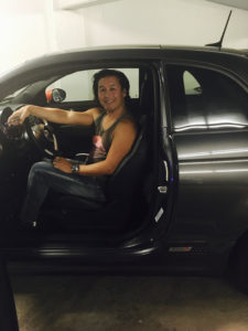 Howard and his new Fiat. Photo by Stephanie M. Lim.